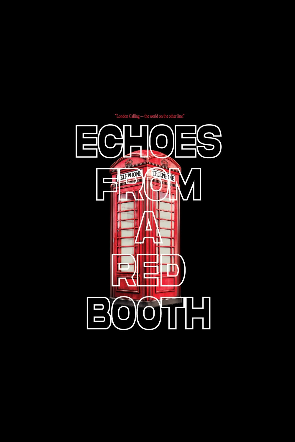 Echos From A Red Booth Oversized T-Shirt