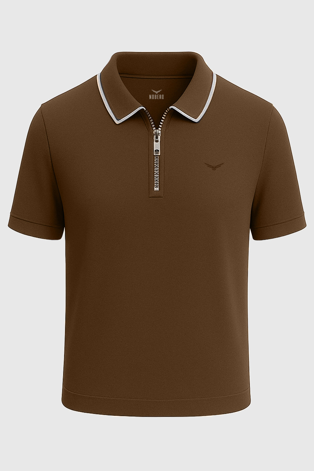 Zip Collar Polo T-Shirt