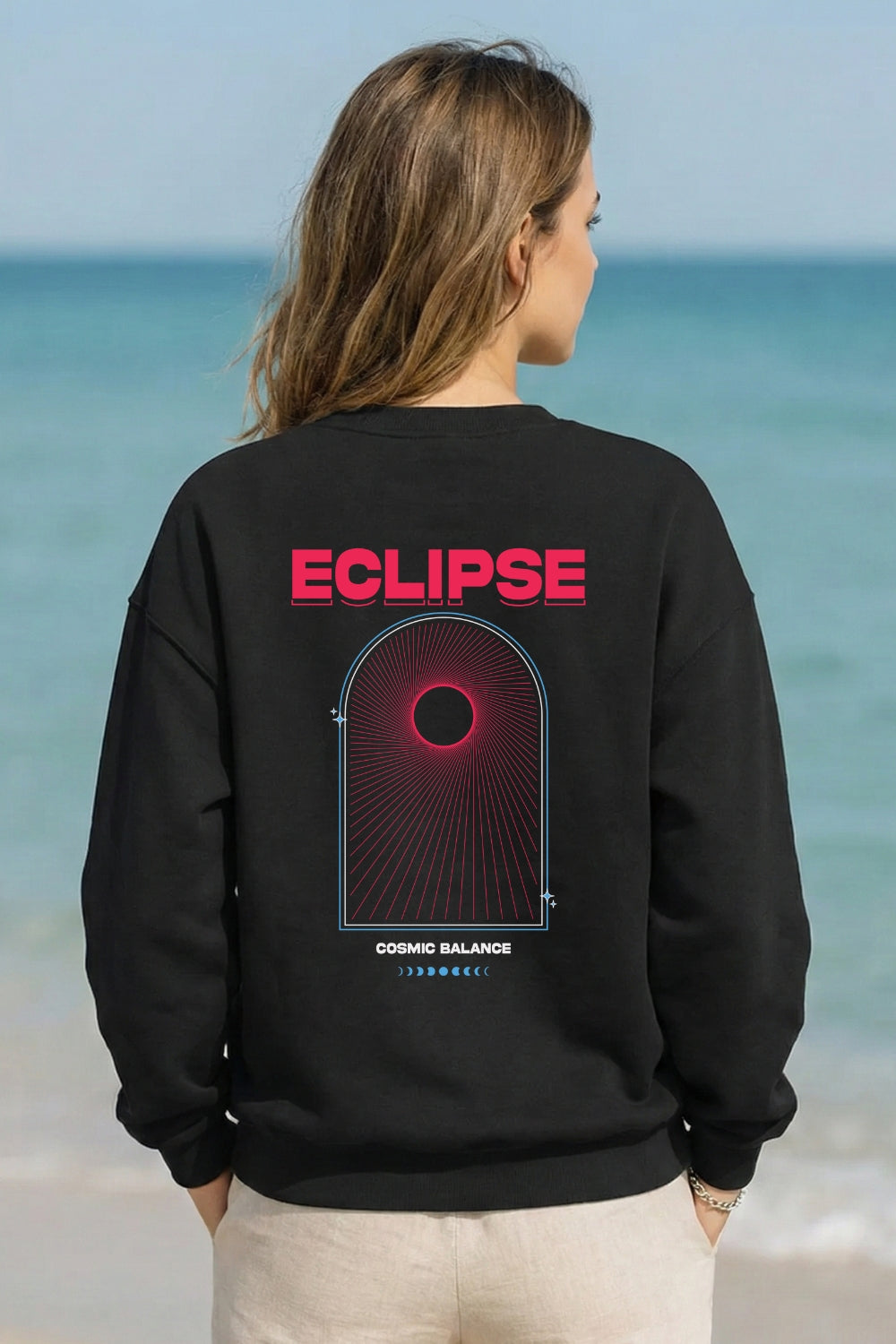 Unisex Eclipse Oversized  Sweatshirt