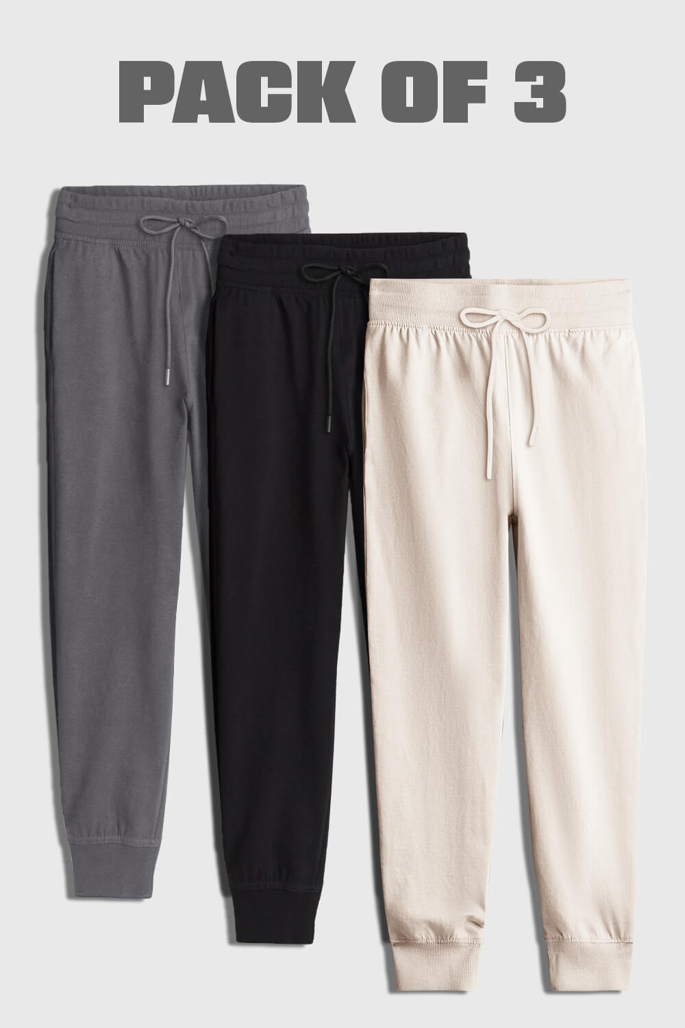 3-Pack Zip Pocket Joggers