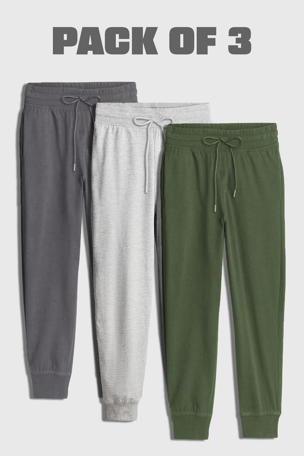 3-Pack Zip Pocket Joggers