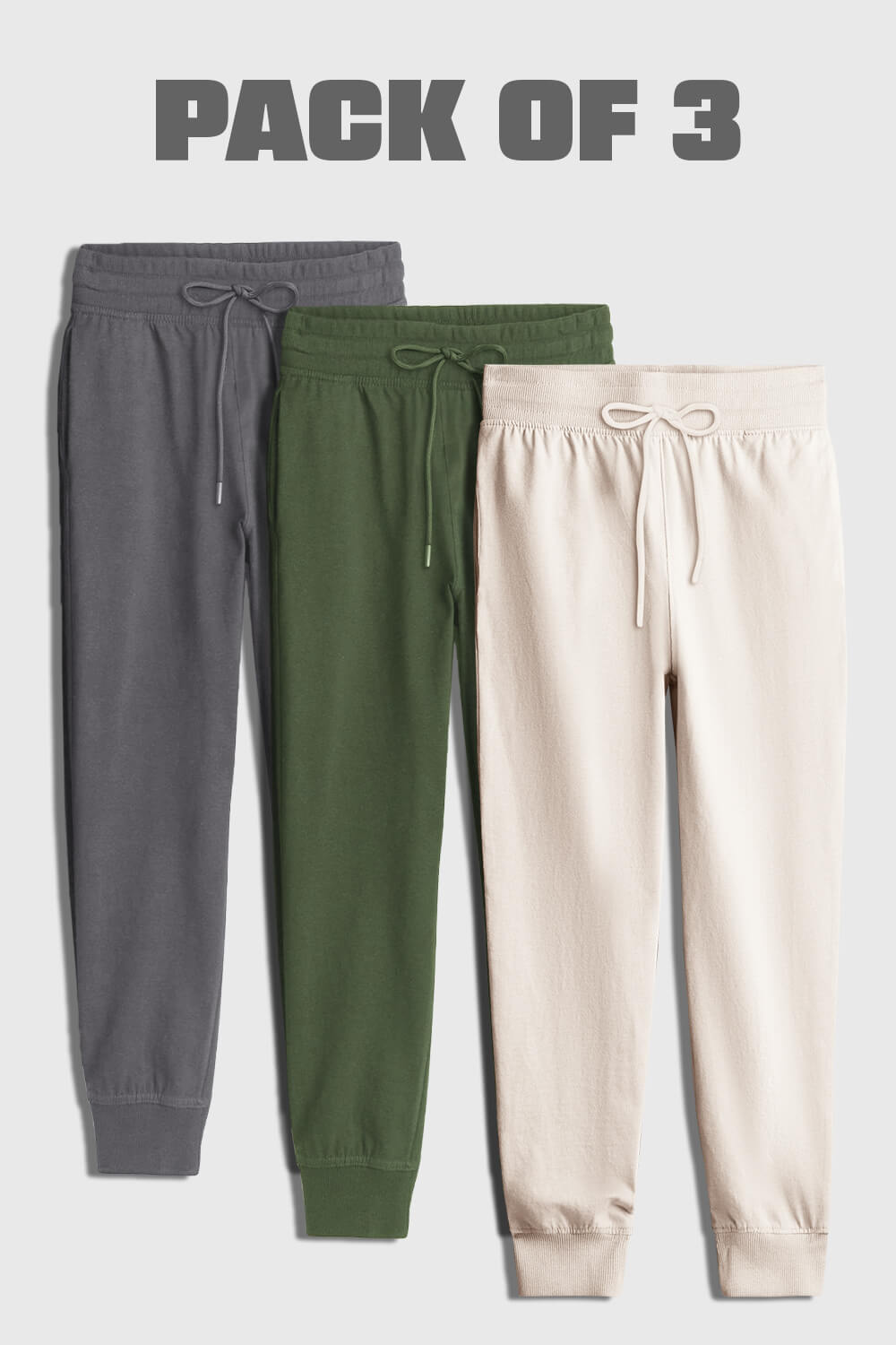 3-Pack Zip Pocket Joggers