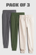 3-Pack Zip Pocket Joggers