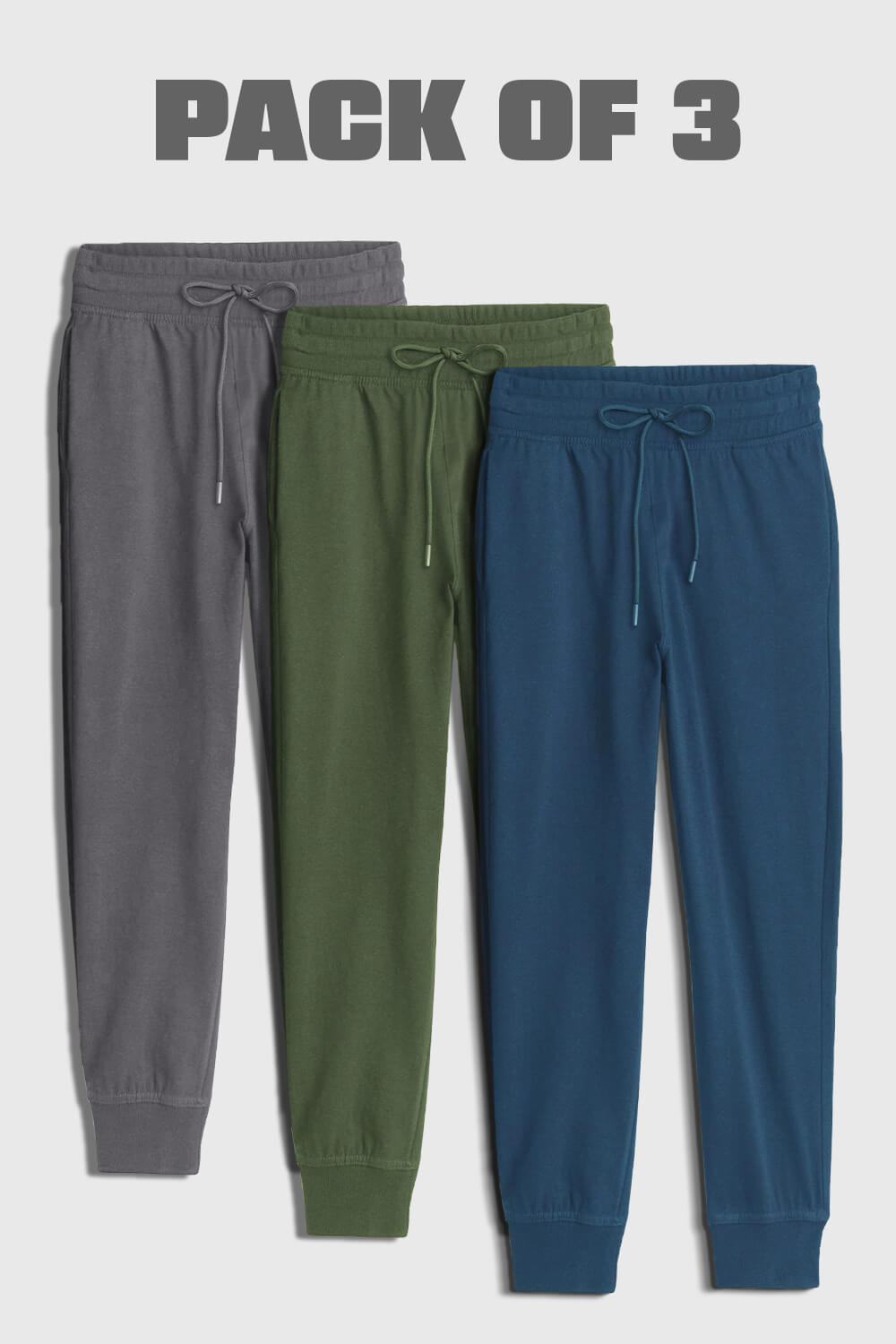 3-Pack Zip Pocket Joggers