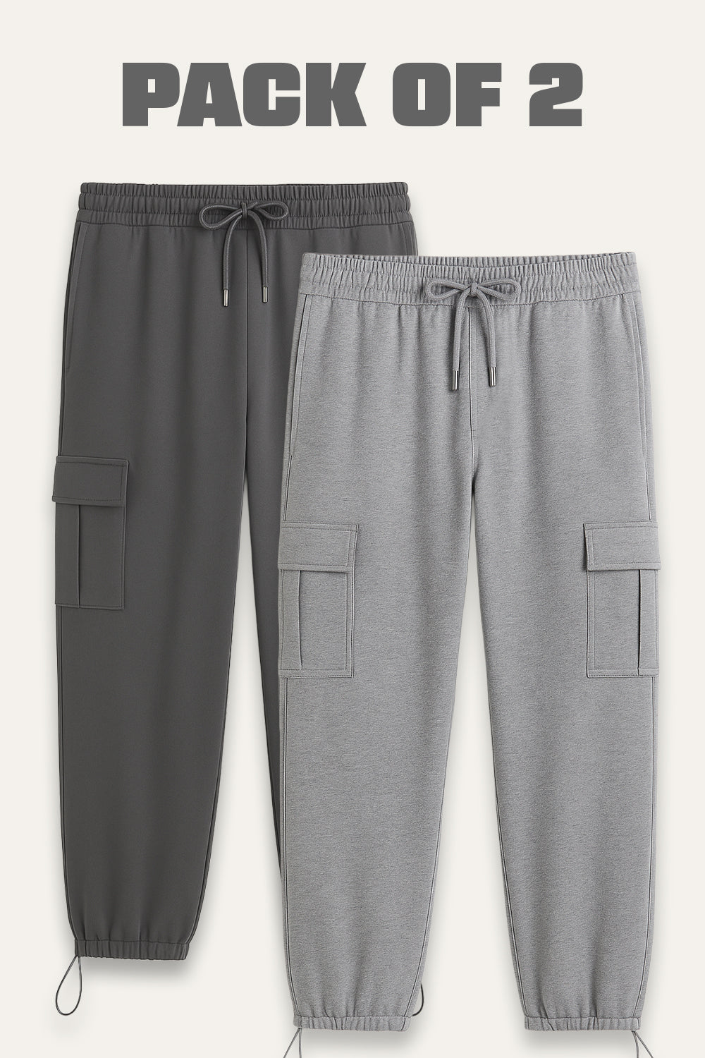 2-Pack Relaxed Fit Cargo Joggers
