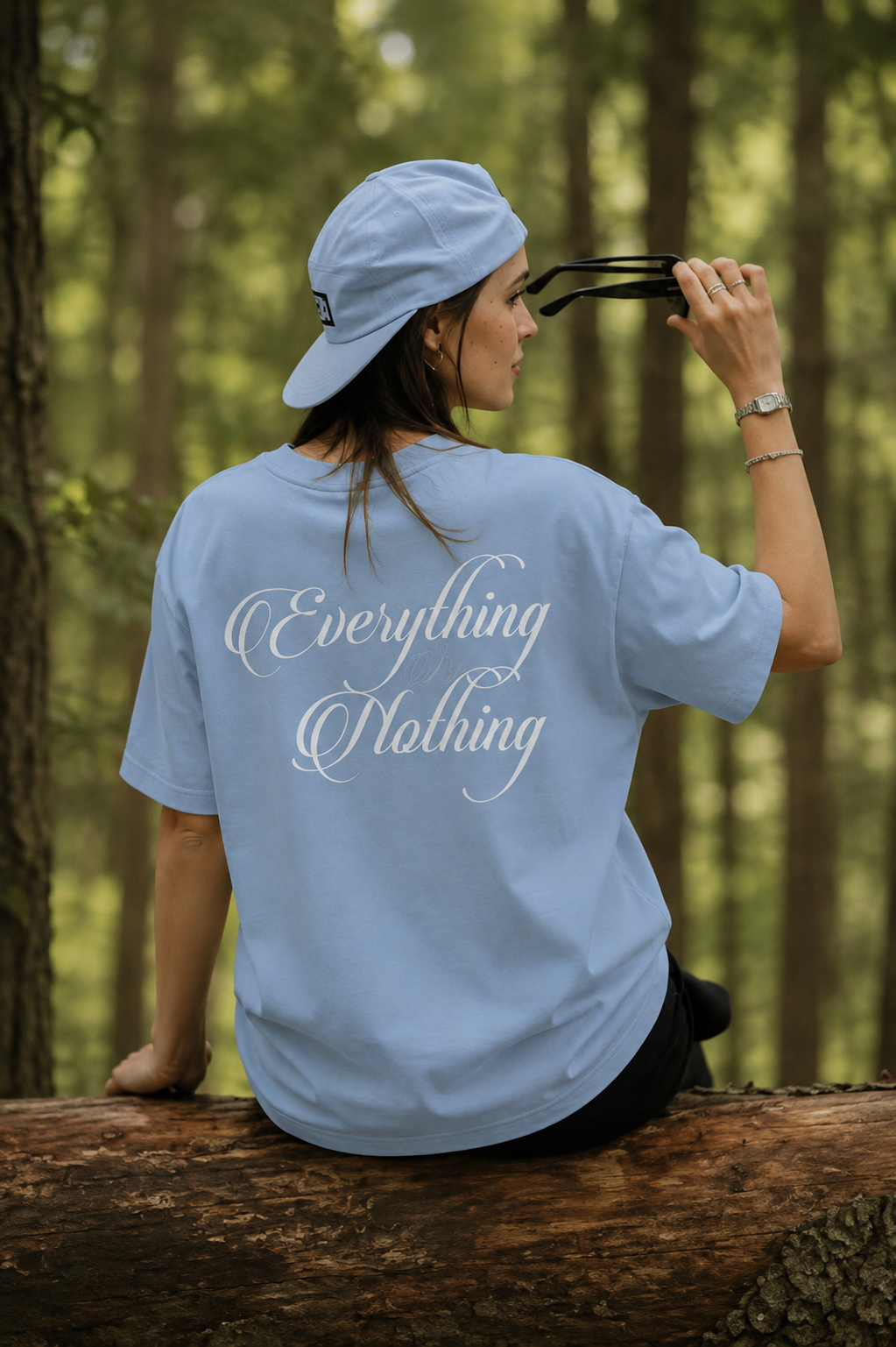 Everything or Nothing Oversized Fit Women Tee