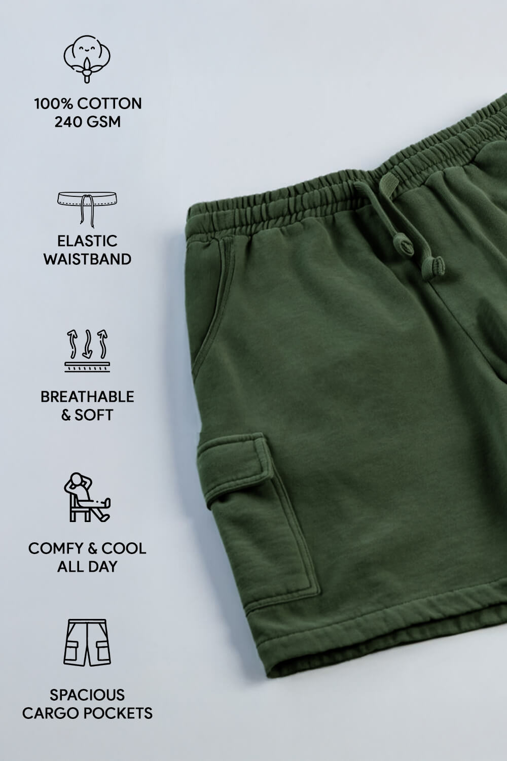 Oversized Cargo Shorts