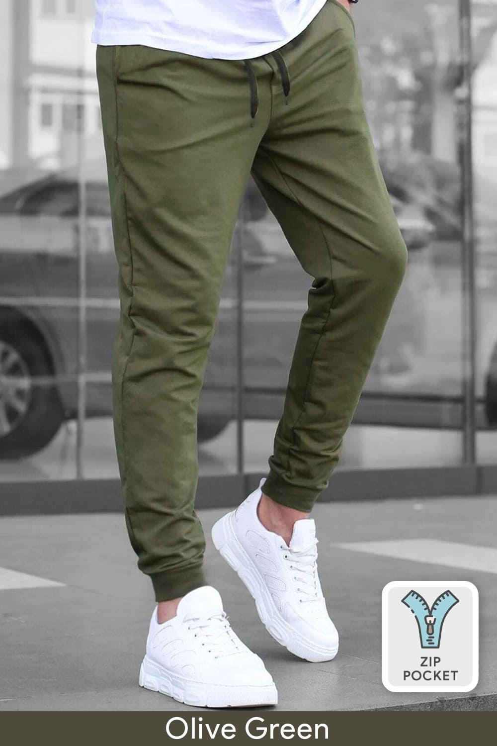 Zip-Pocket Joggers Men