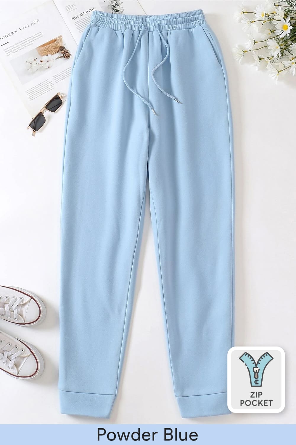 Zip-Pocket Joggers - Women