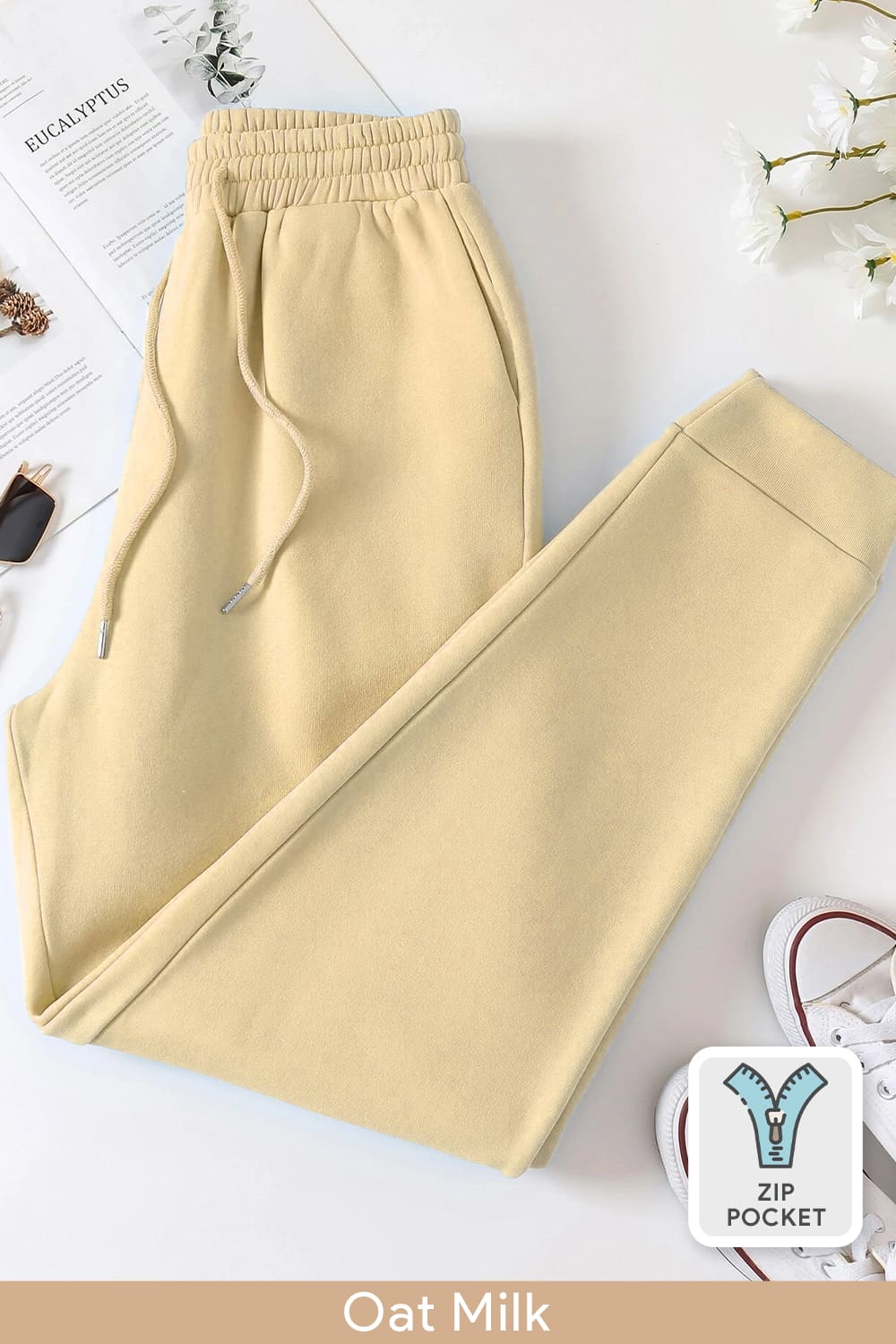 Zip-Pocket Joggers - Women