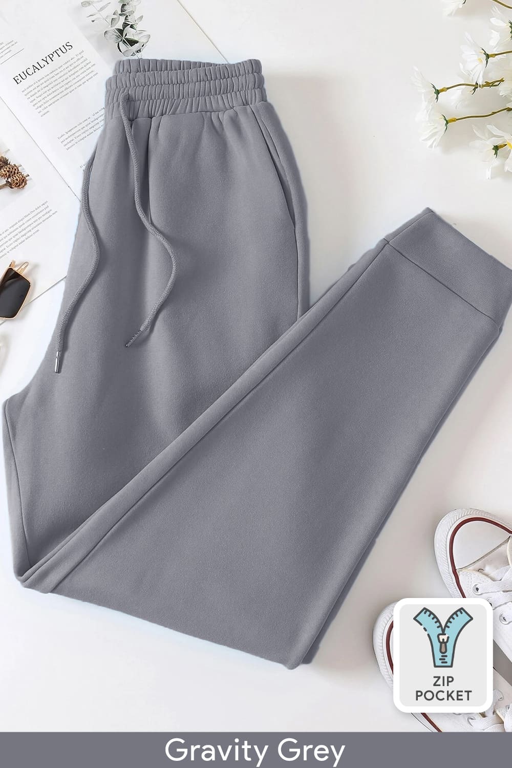 Zip-Pocket Joggers - Women