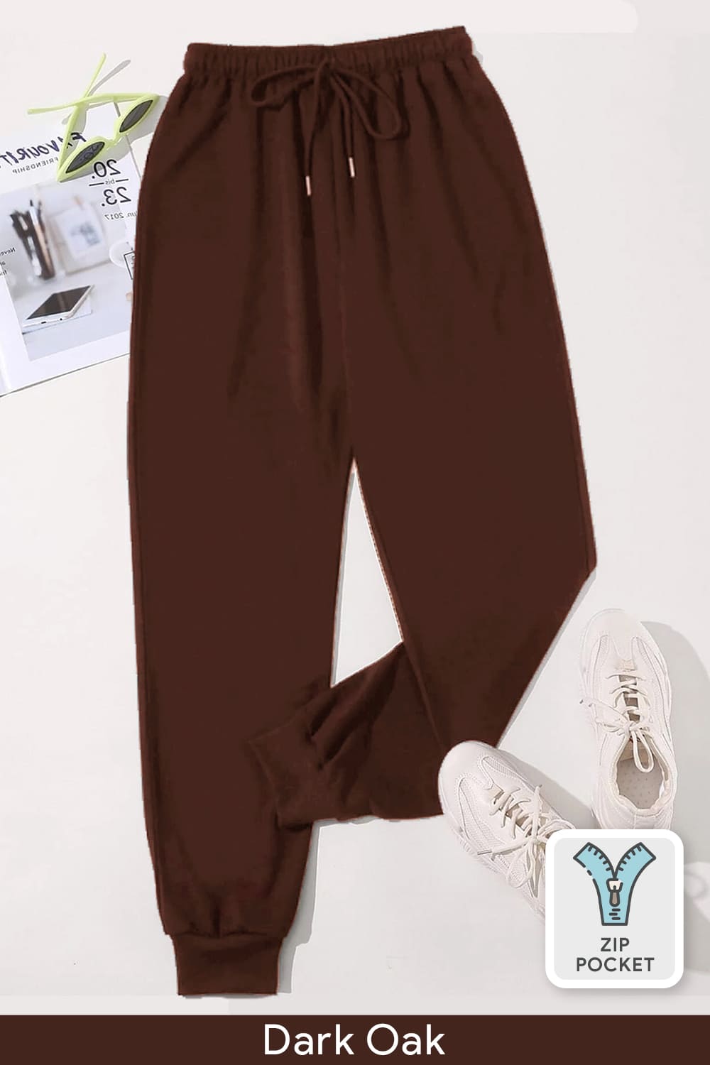 Zip-Pocket Joggers - Women