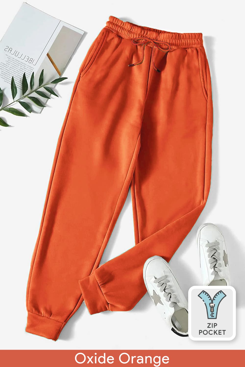 Zip-Pocket Joggers - Women