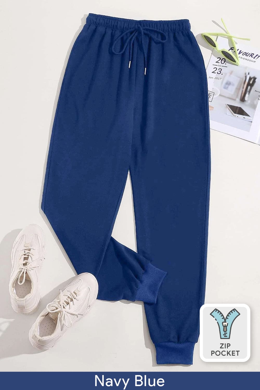 Zip-Pocket Joggers - Women