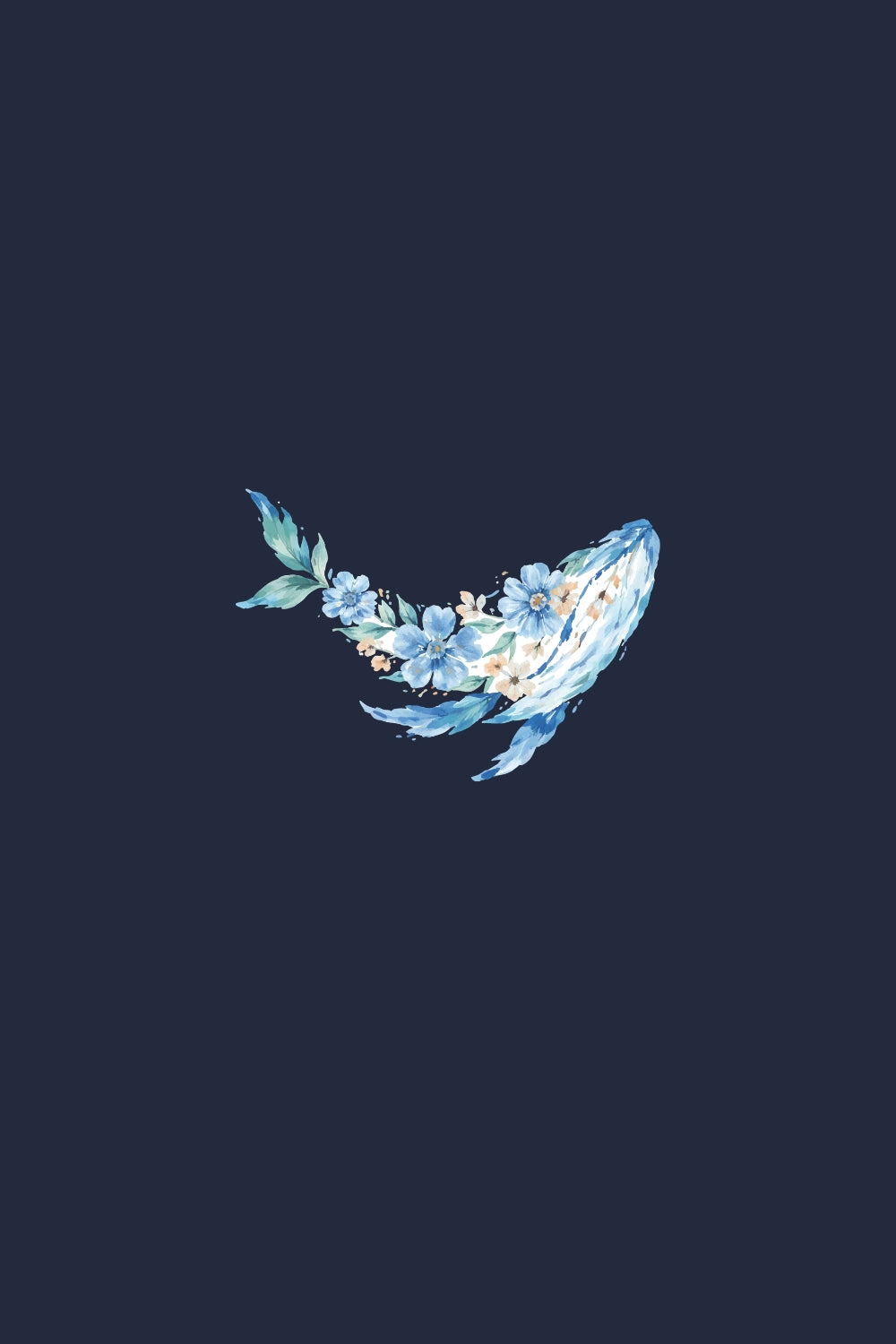 Floral Dolphin Women Classic Fit Tee