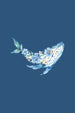 Floral Dolphin Women Classic Fit Tee