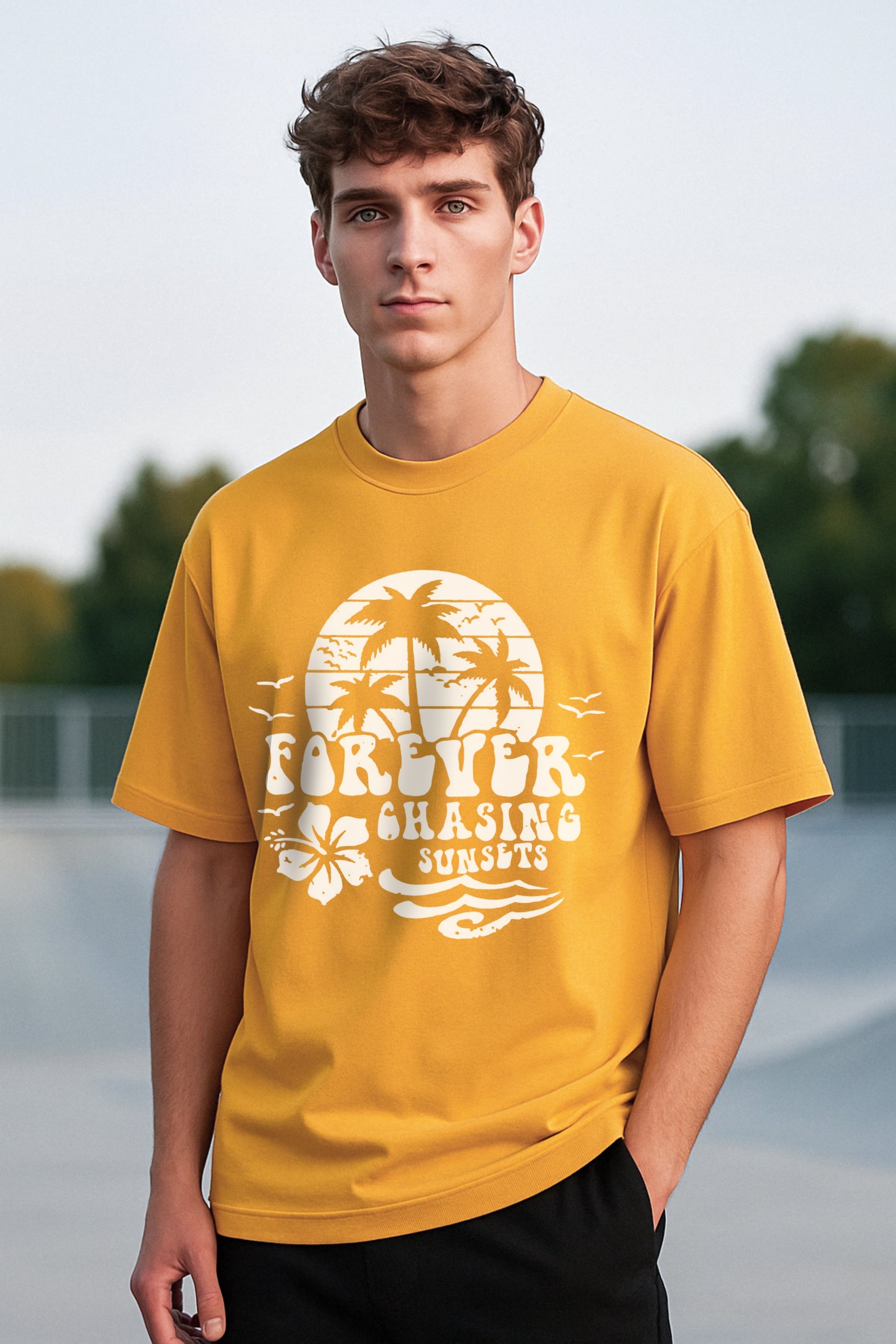 Forever Chasing Sunset Oversized T-Shirt