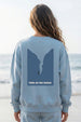 Unisex Free as the Ocean Oversized  Sweatshirt