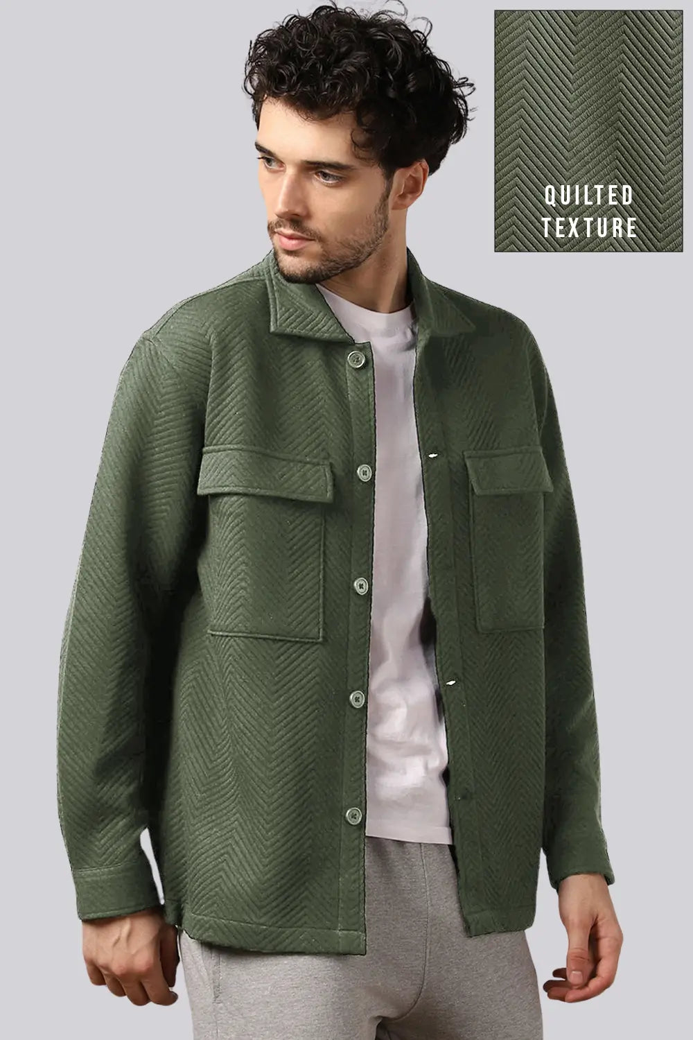 Buy Shackets Online In India | Textured Shacket | Nobero
