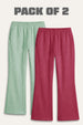 2 Pack -Women’s Flared Terry Pants