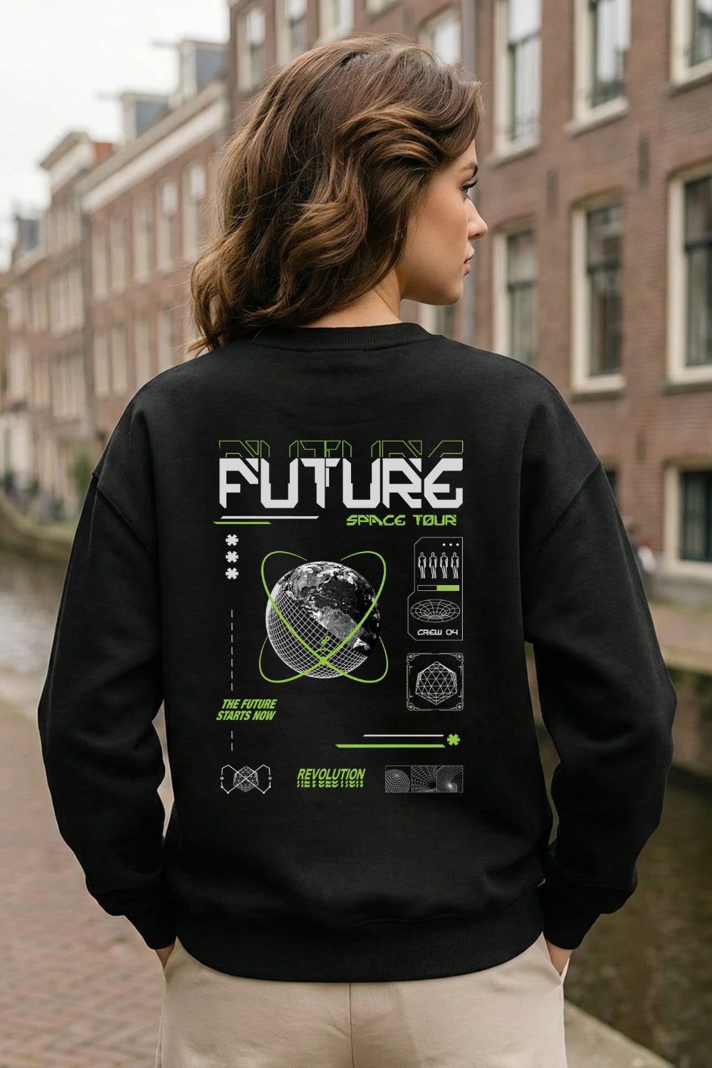 Unisex Future space Tour Oversized  Sweatshirt