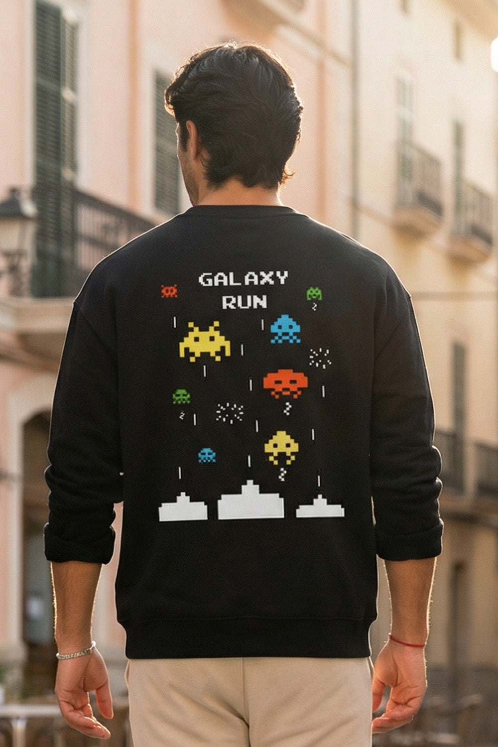Galaxy Run Oversized  Sweatshirt
