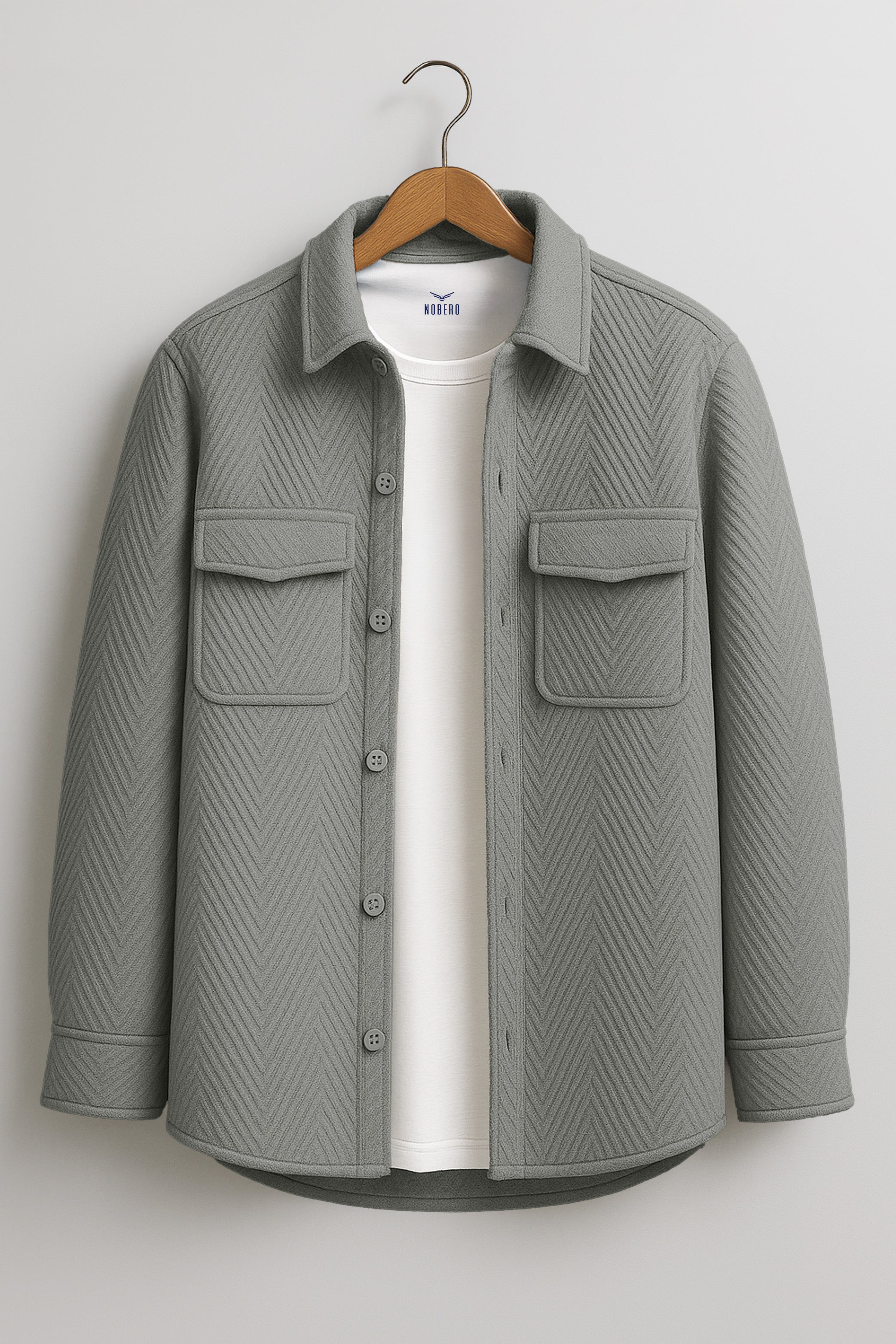 Oversized Textured Shackets