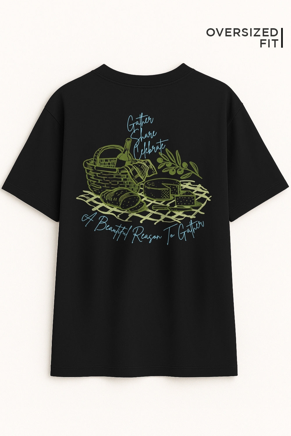 Gather Share Celebrate Oversized Fit Women Tee