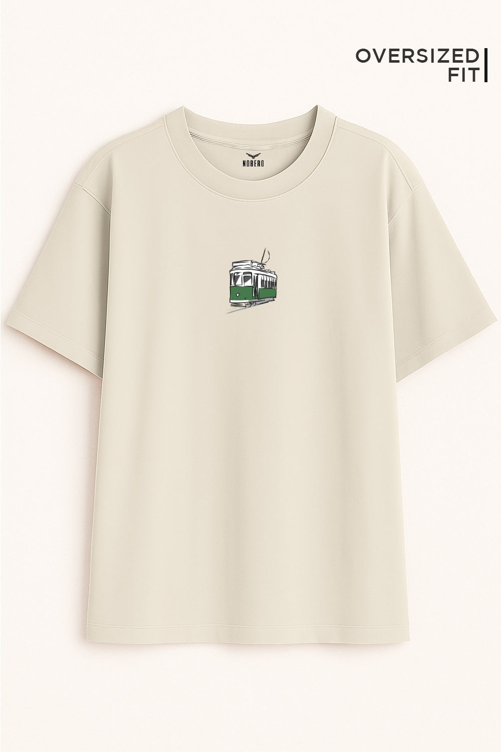 Golden Tracks Oversized Fit Women Tee