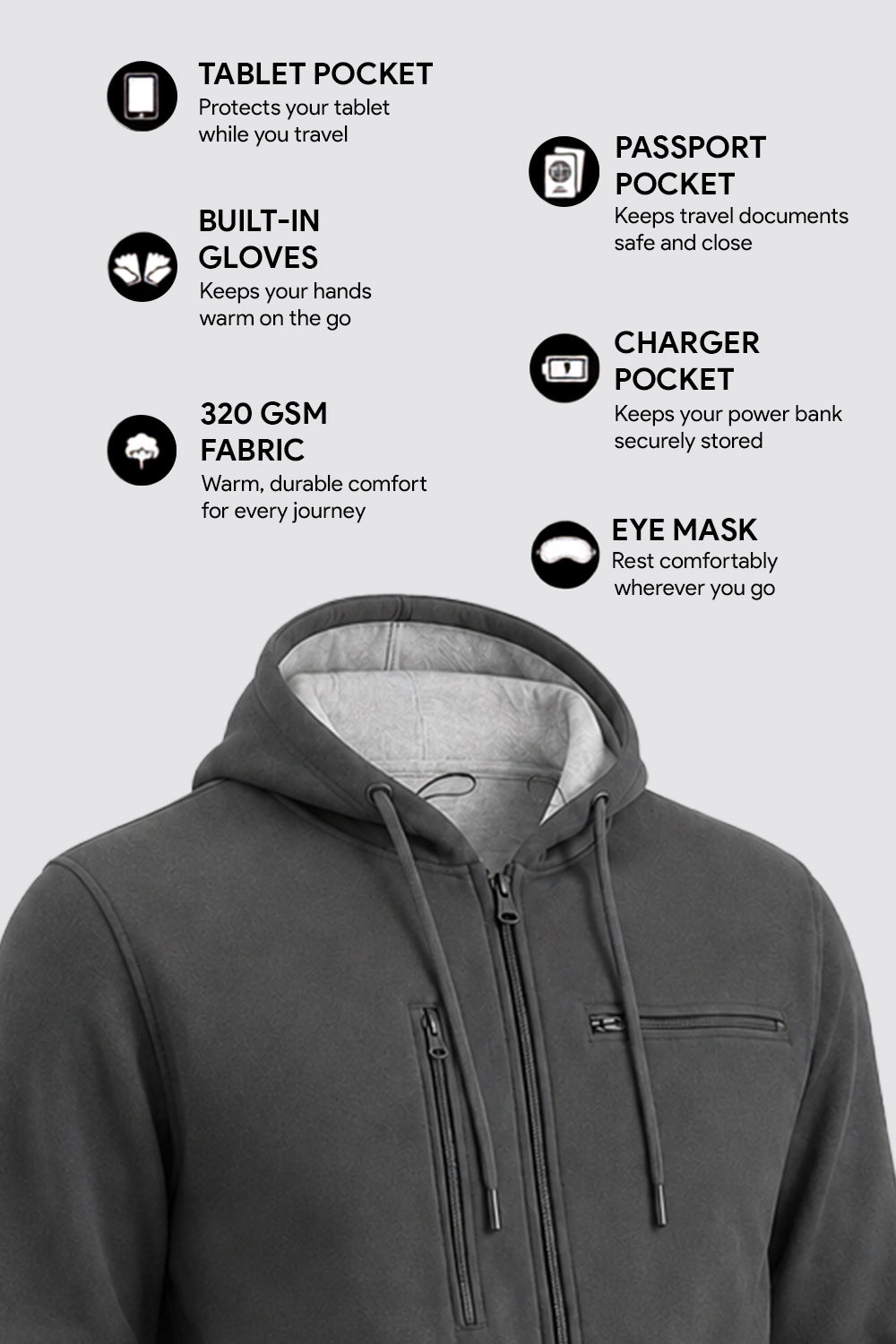 Wanderer - Travel Hoodie