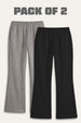 2 Pack -Women’s Flared Terry Pants