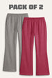 2 Pack -Women’s Flared Terry Pants