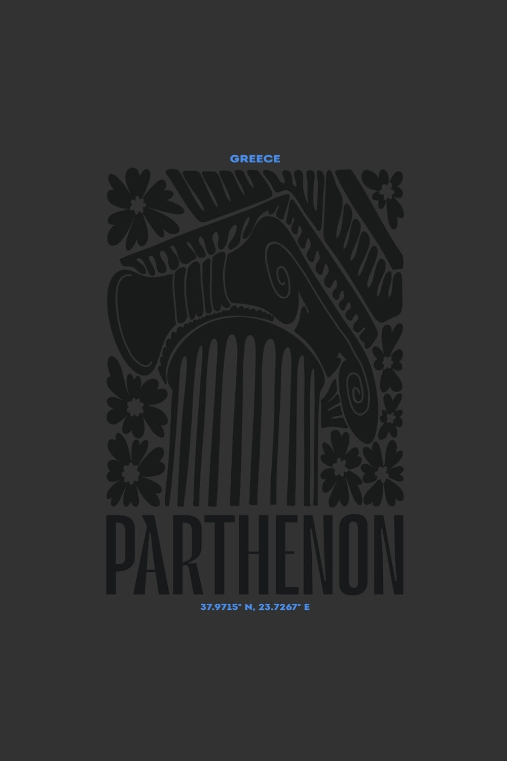 Greece Parthenon Oversized T-Shirt