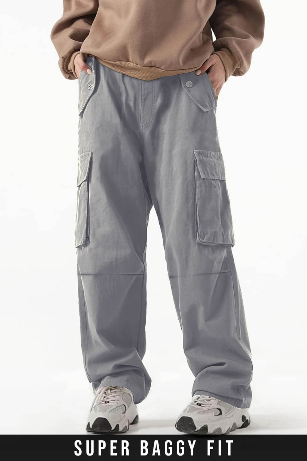 Drawstring Pants LGHLMCL Cargo Pants For Men Baggy Drawstring