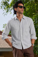 Airy Stripe Linen Cotton Blend Shirt