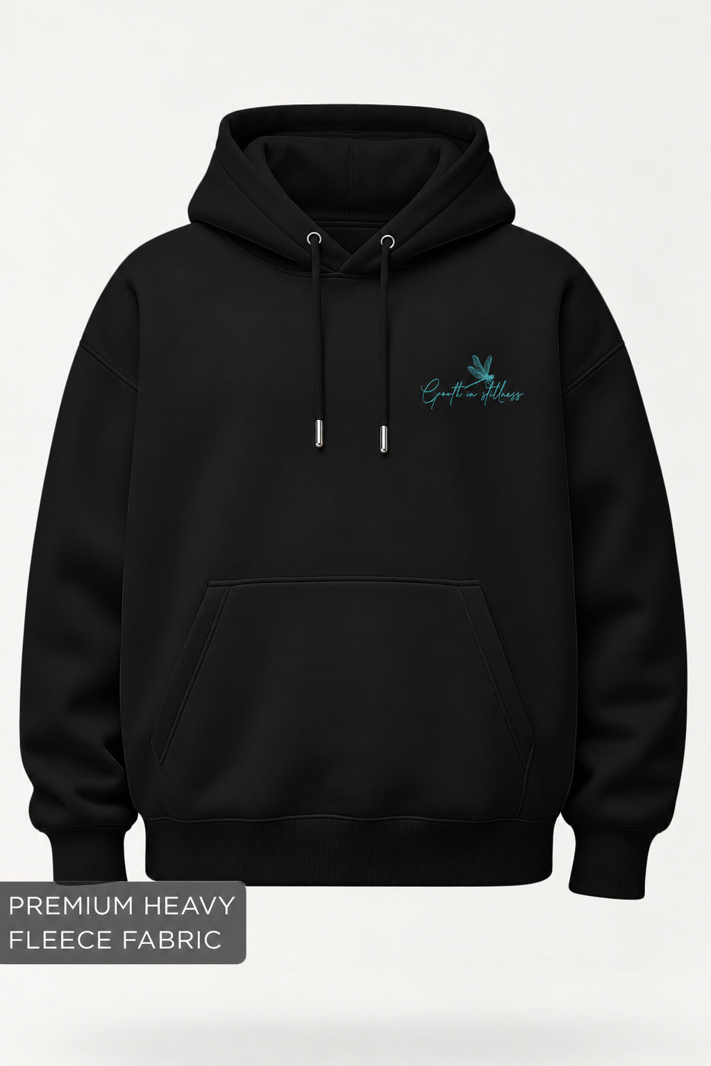 Growth In Stillness Heavy Fleece Oversized Hoodie