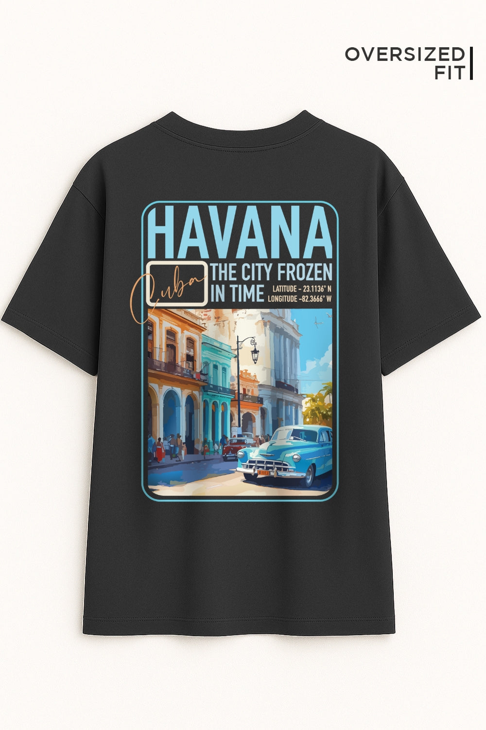 Havana Oversized Fit Women Tee