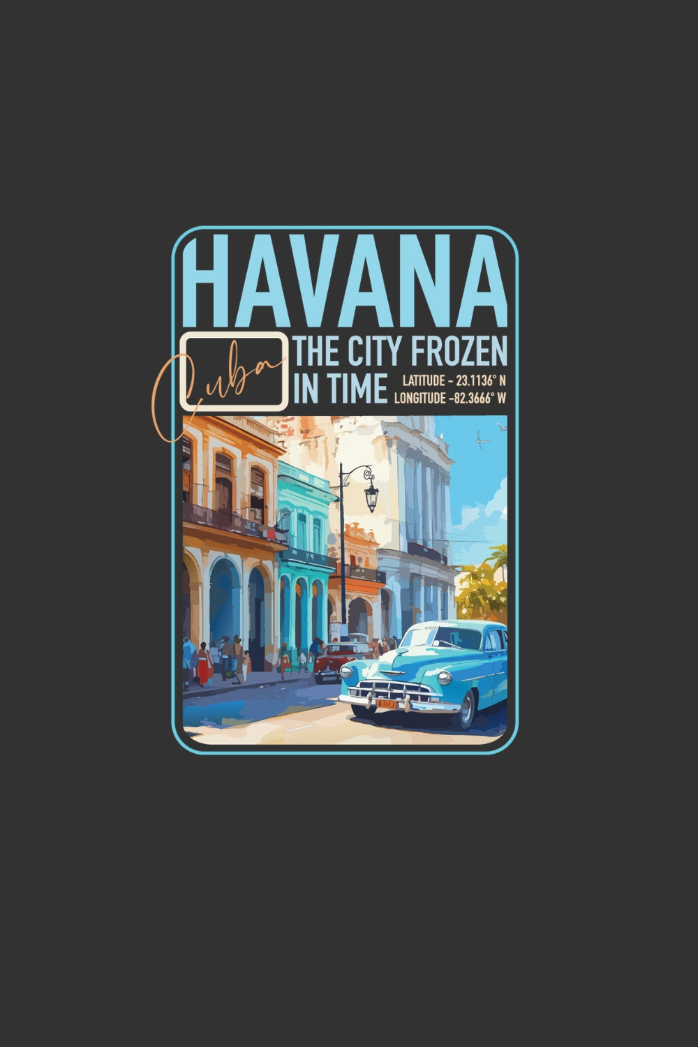 Havana Oversized Fit Women Tee
