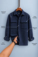 Textured Relax Fit Shacket