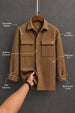 Textured Relax Fit Shacket