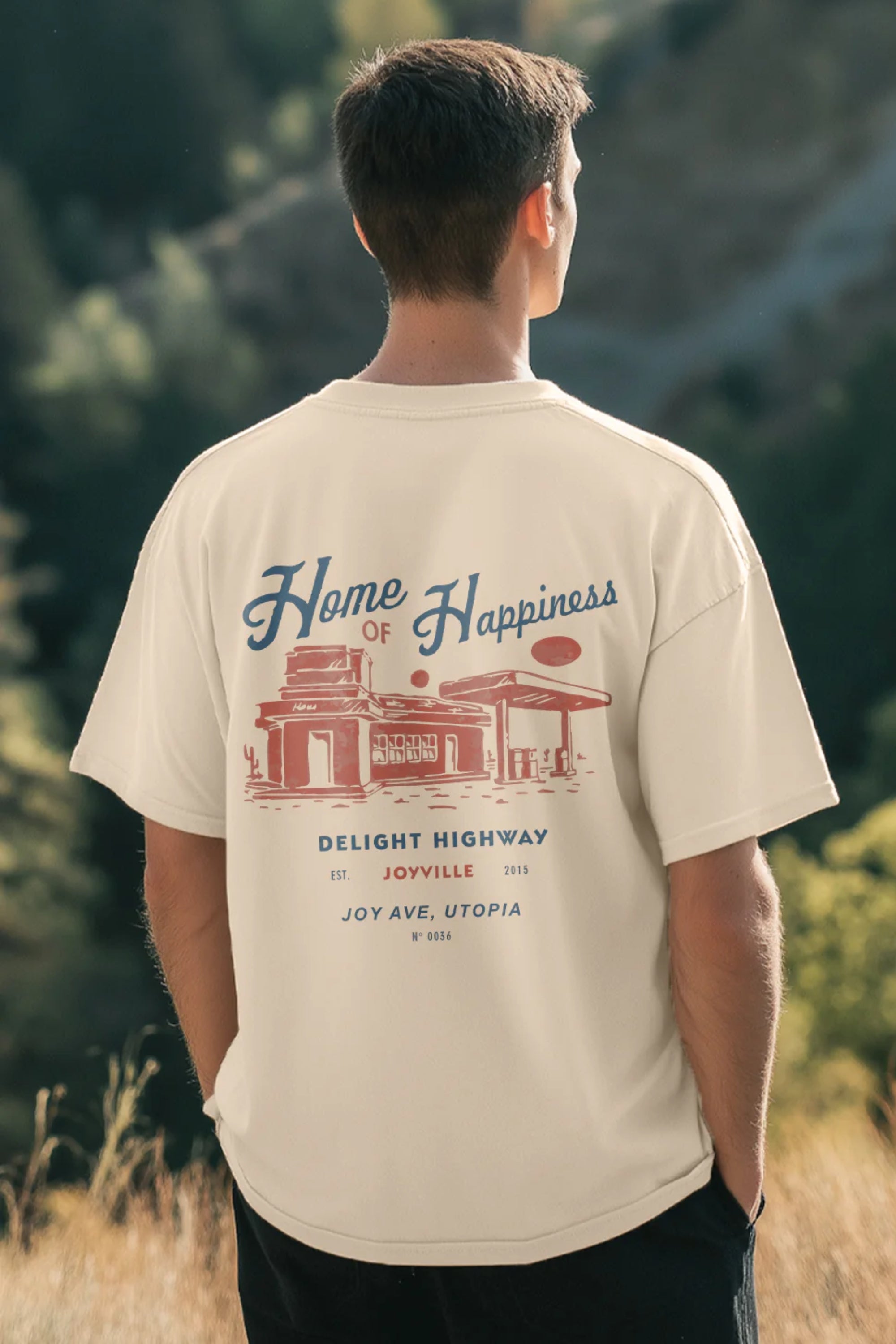 Home of Happiness Oversized T-Shirt