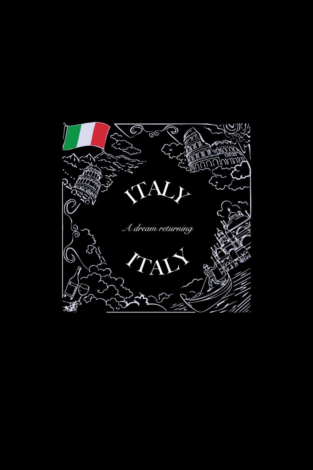 Italy Oversized Fit Women Tee