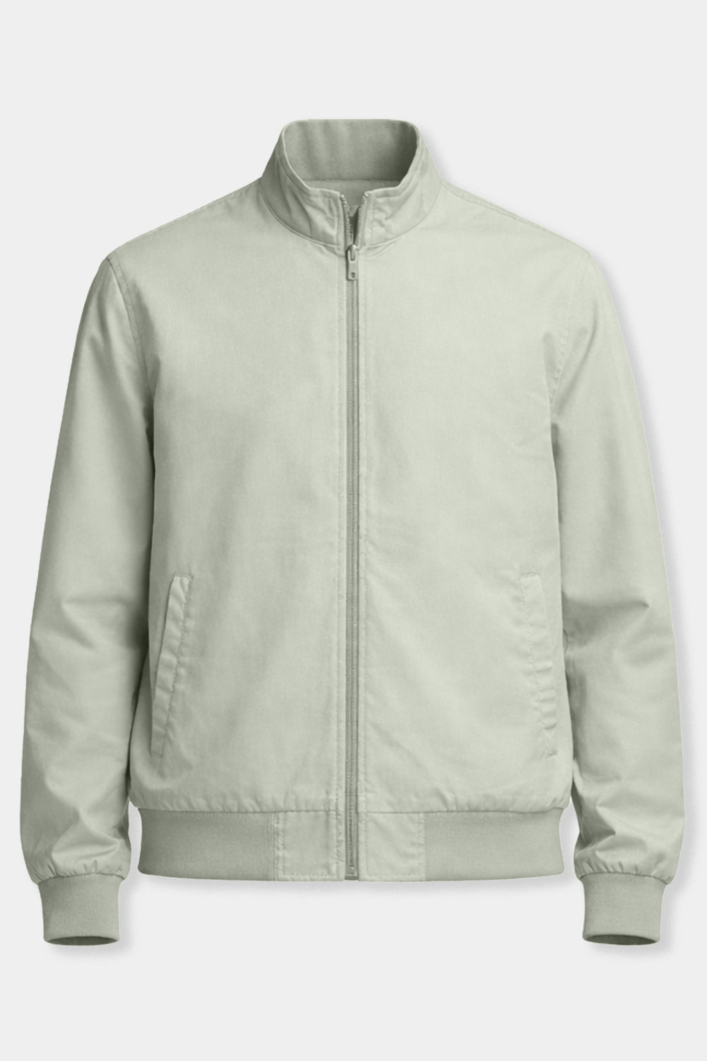 Mock Neck Bomber Jacket
