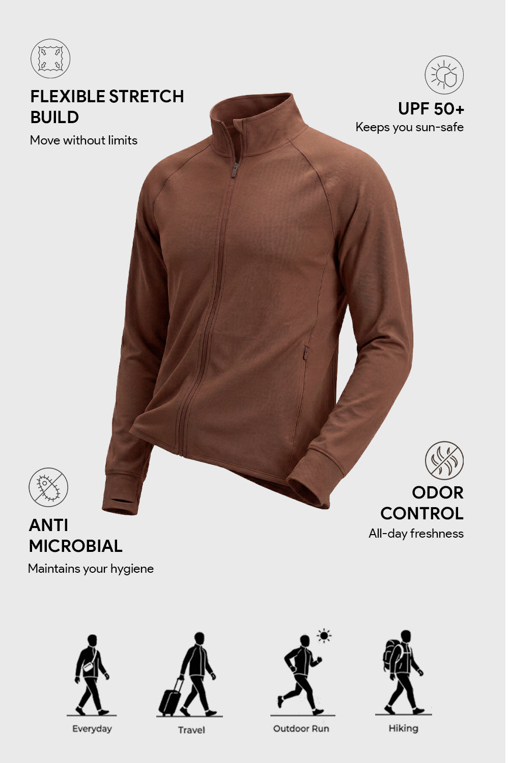 UPF Sun Protect Summer Lightweight Jacket