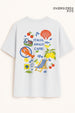 Italia, Amalfi, Capri Oversized Fit Women Tee
