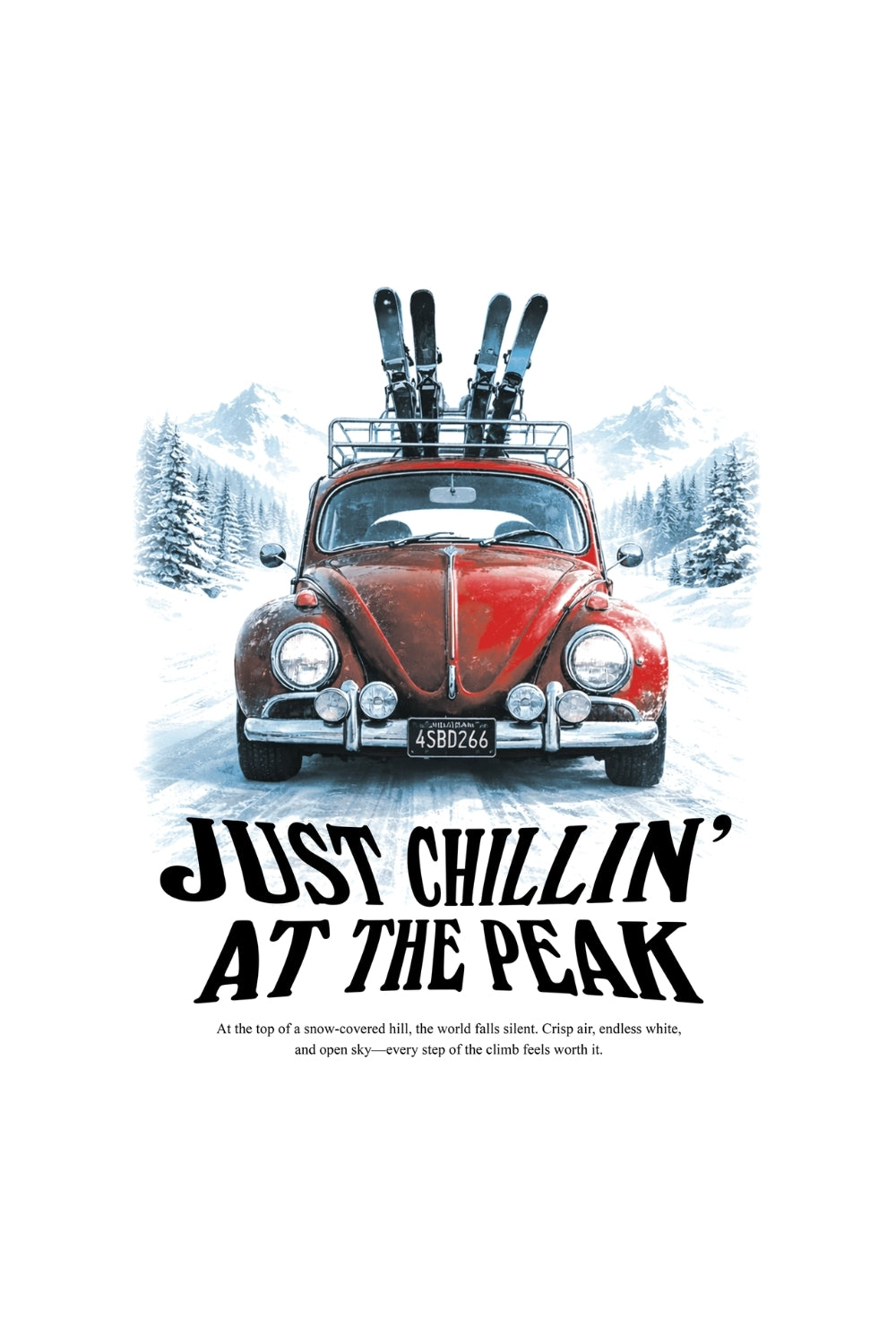 Just Chillin At The Peak Oversized T-Shirt