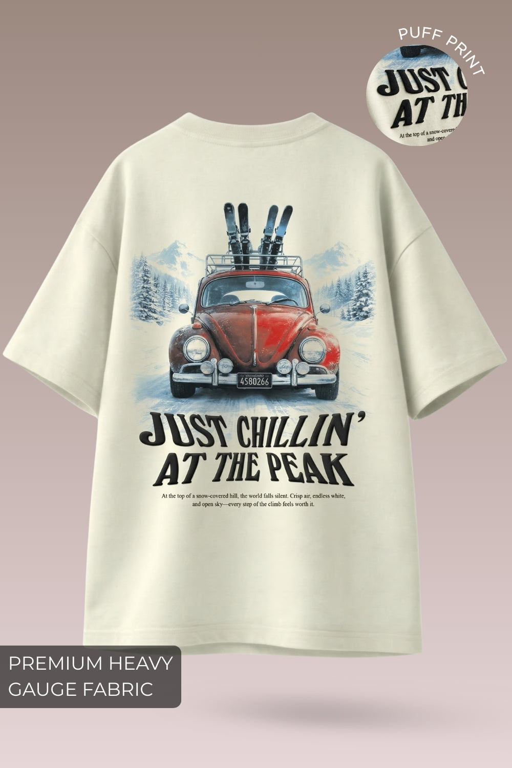 Just Chillin At The Peak Oversized T-Shirt
