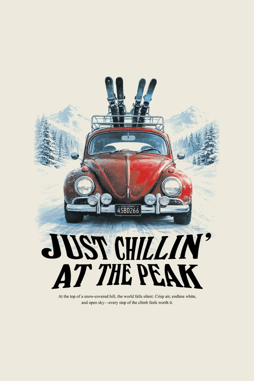 Just Chillin At The Peak Oversized T-Shirt