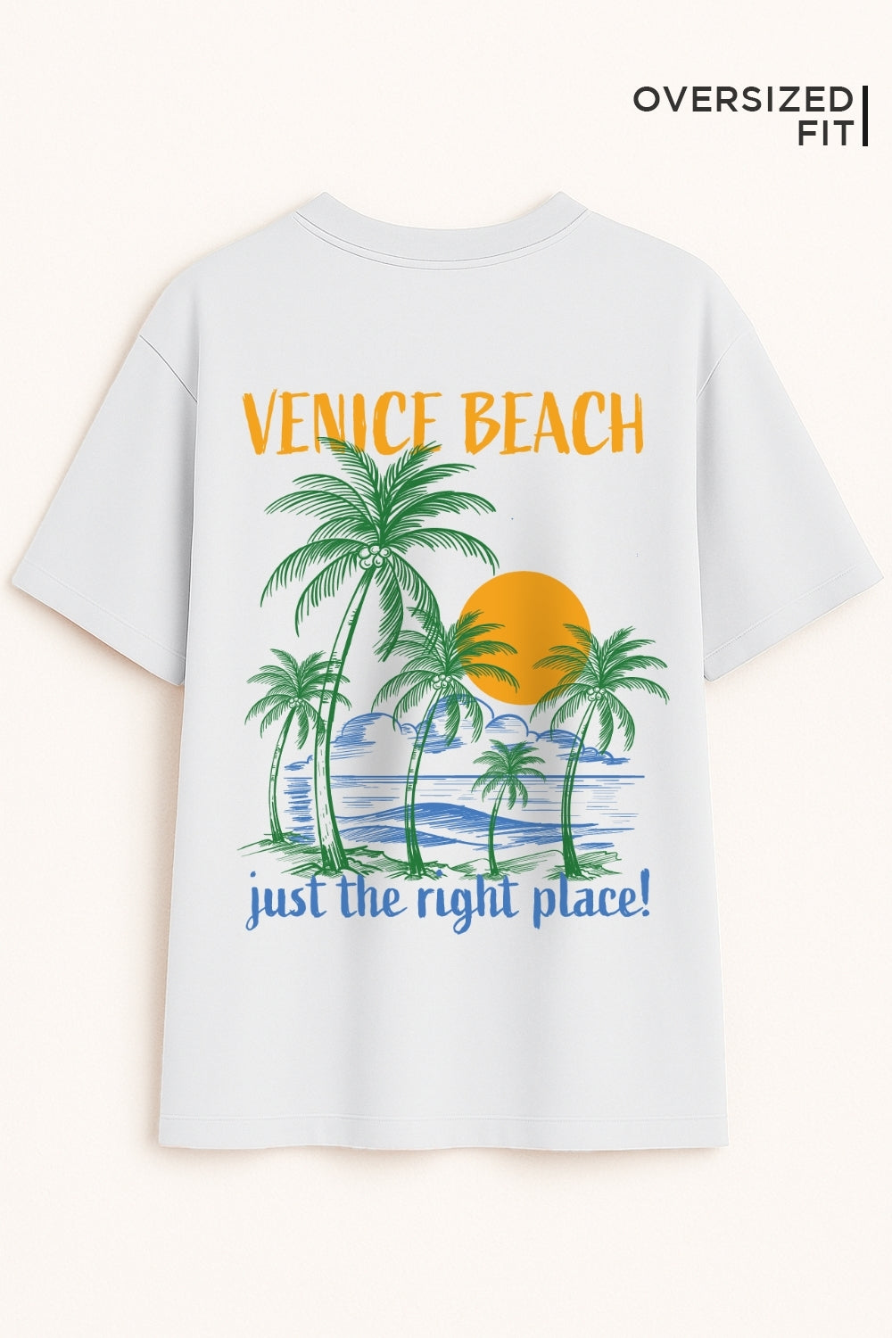 Just The Right Place Oversized Fit Women Tee