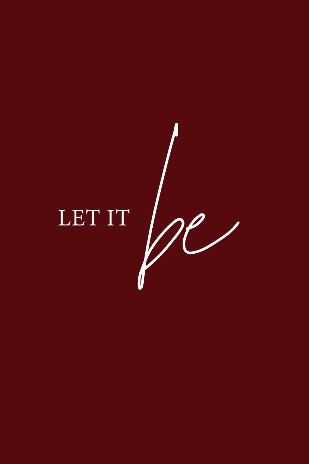 Let It Be Women Classic Fit Tee